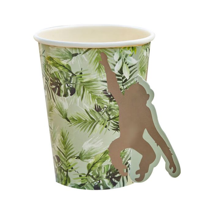 Bicchieri Tropicali Con Scimmia Pz.8 main product photo