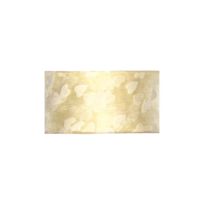 Nastro Organza Cuore Avorio Pz.1 Cm.4 X Mt.20 main product photo