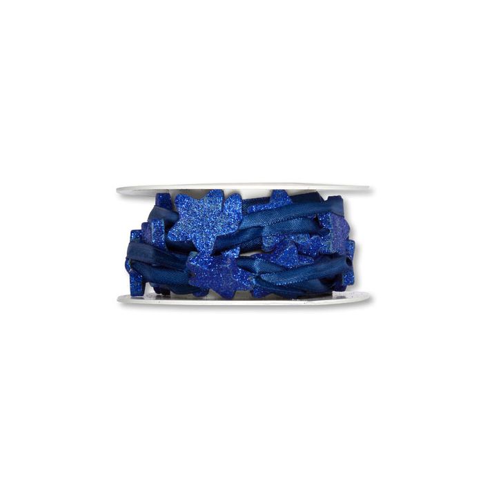 Filo Stella In Legno Blu Glitter Pz.1 Mt.3 main product photo