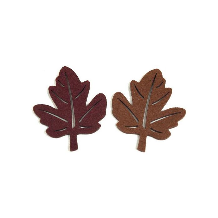 Foglia In Feltro Marrone Pz.4 Cm.5 main product photo
