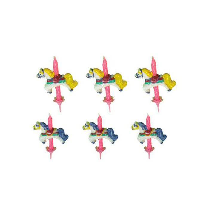 Candeline Cavalluccio Rosa Pz.6 main product photo