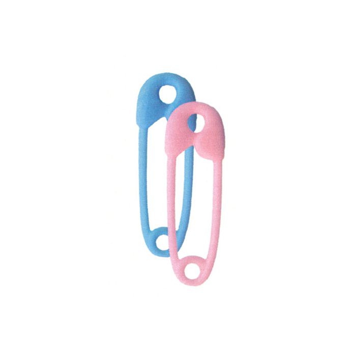 Spille Da Balia Plastica Azzurre Pz.36 Cm.3 main product photo