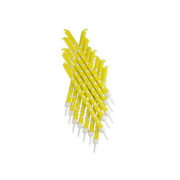 Candelina Pois Gialla Pz.12 Cm.10 main product photo