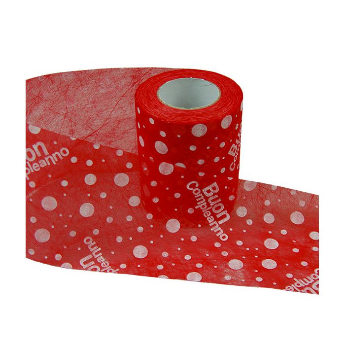 Nastro Buon Compleanno Rosso Pz.1 Mm.110 X Mt.50 main product photo