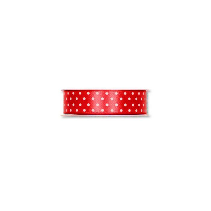 Nastro Flock Pois Rosso Pz.1 Mm.19 Mt.50 main product photo
