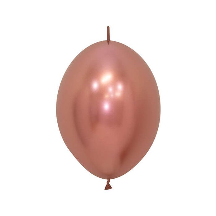 Palloncino Rose Gold Link 12" Pz.25 Colore Reflex Cm.30 main product photo