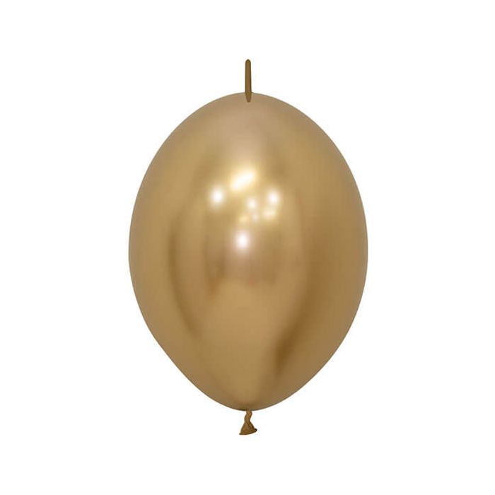 Palloncino Oro Link 6" Pz.50 Colore Reflex Cm.15 main product photo