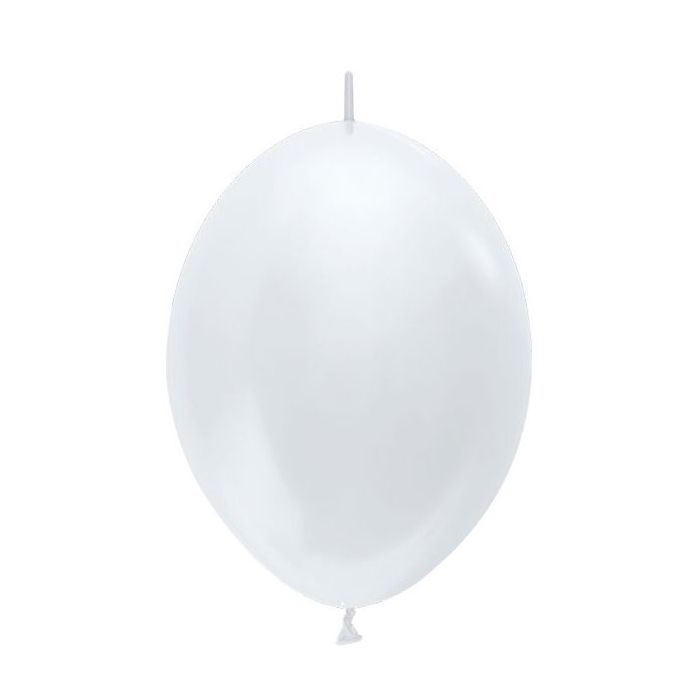 Palloncino Bianco (406) Link 6" Pz.50 Colore Satinato Cm.15 main product photo