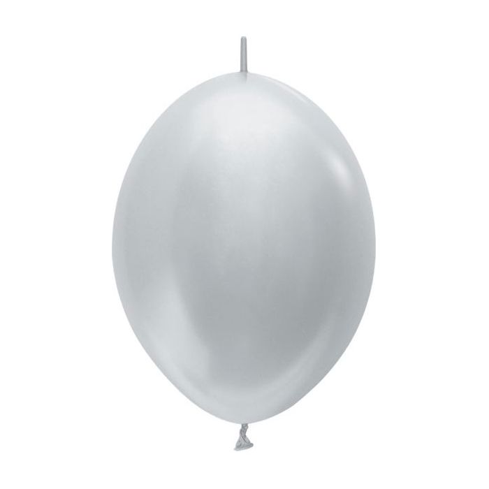 Palloncino Argento (481) Link 12" Pz.25 Colore Satinato Cm.30 main product photo