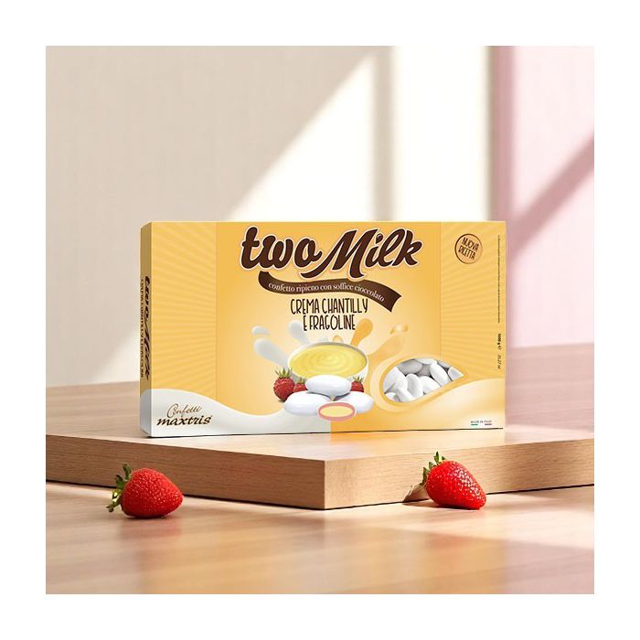 Confetti Two Milk crema fragoline 1kg per cerimonie main product photo