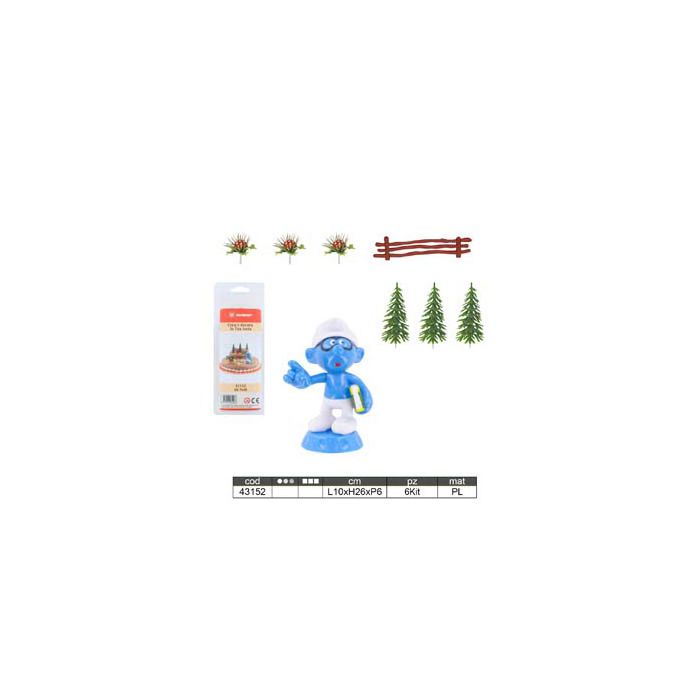 Decorazione Puffi Pz.1 Kit Decorativo Per Torta main product photo