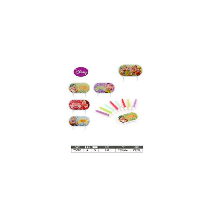 Candela 7 Nani Con Targhetta Pz.1 Kit Candeline Per Torta main product photo