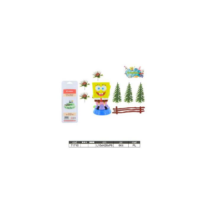 Decorazione Spongebob Pz.1 Kit Decorativo Per Torta main product photo