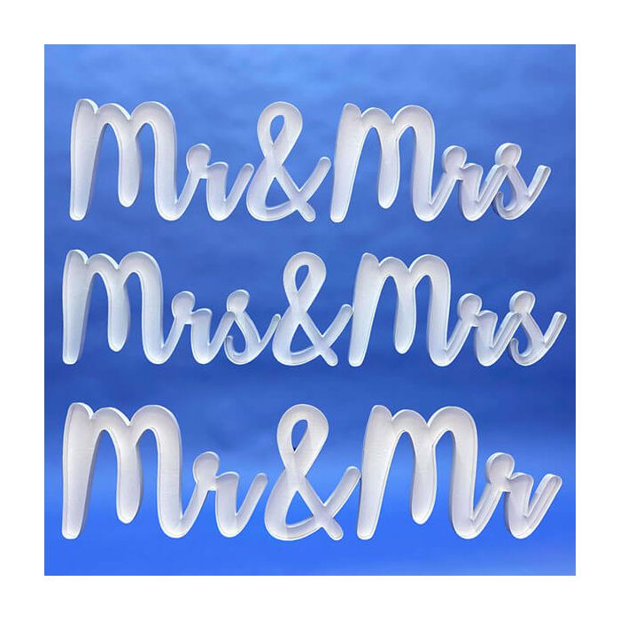 Struttura Porta Palloncini Mrs & Mr Pz.1 Scritta Sagomata Cm.240 X Cm.58 main product photo