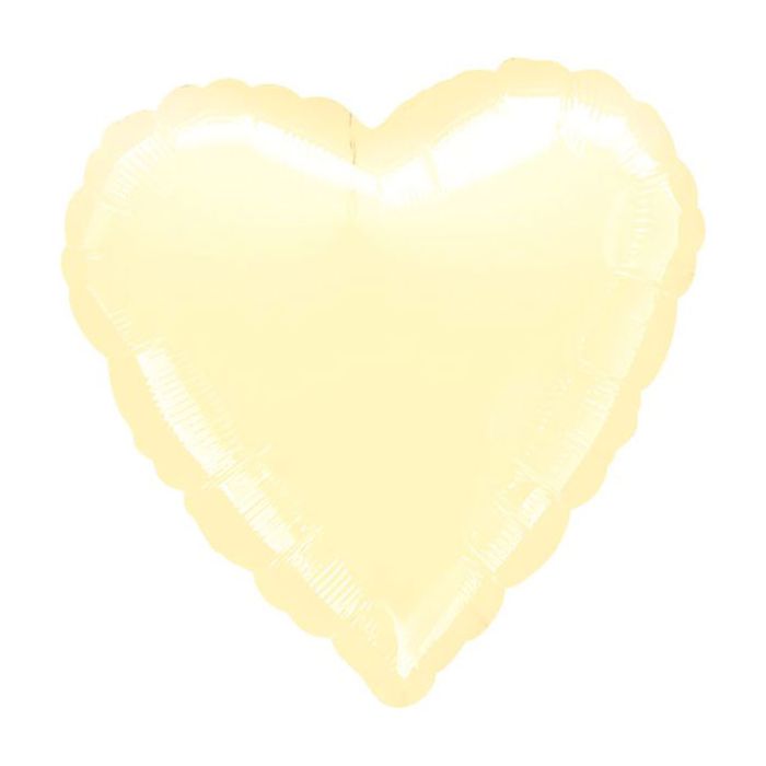 Palloncino Cuore Avorio 18" Pz.5 Mylar Cuore 18" Cm.45 main product photo