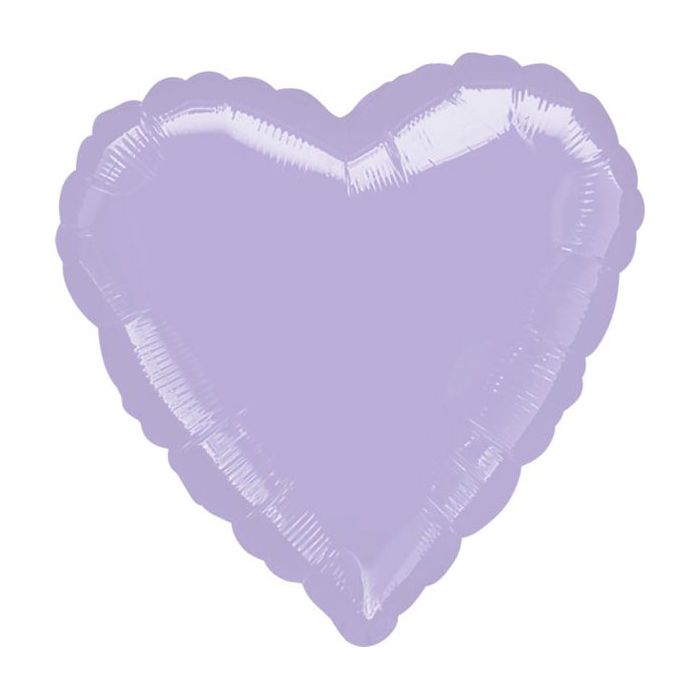 Palloncino Cuore Lilla 18" Pz.5 Mylar Cuore 18" Cm.45 main product photo