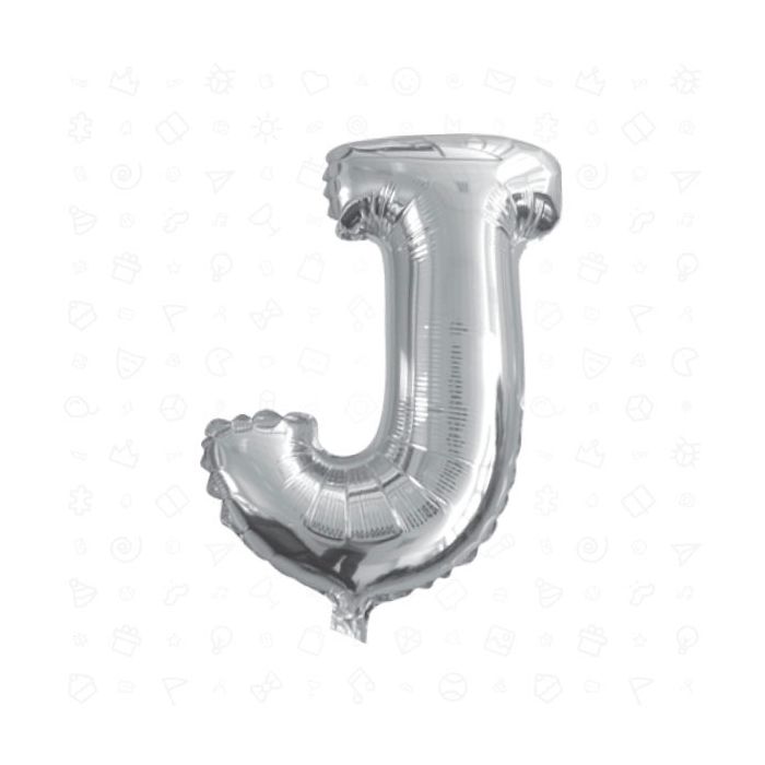 Palloncino Lettera (j) Argento Pz.1 17" Cm.43 main product photo