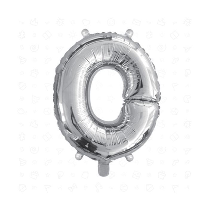 Palloncino Lettera (o) Argento Pz.1 17" Cm.43 main product photo