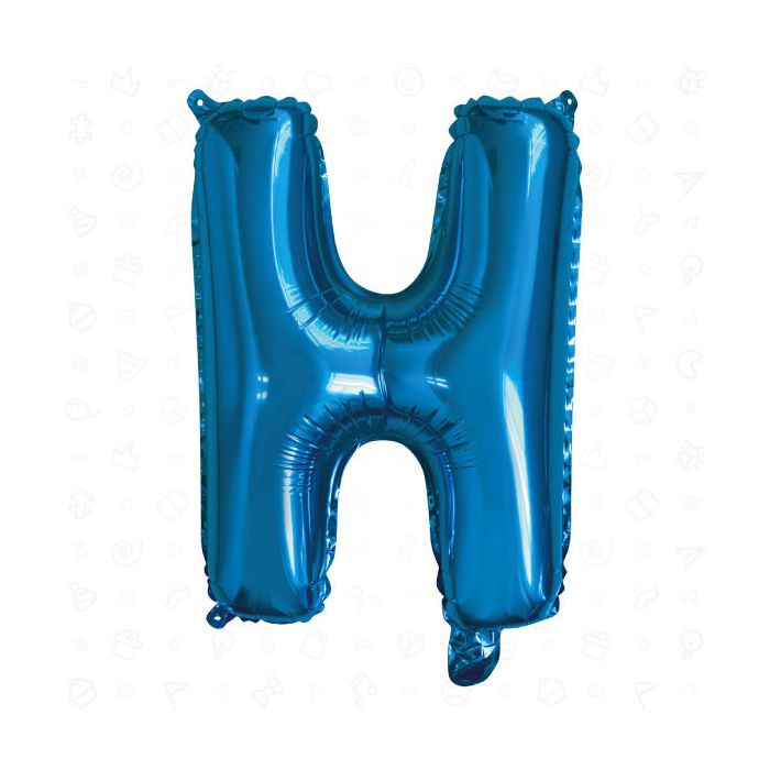 Palloncino Lettera (h) Blu Pz.1 17" Cm.43 main product photo