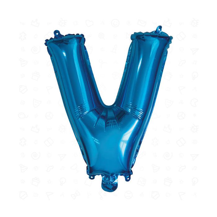 Palloncino Lettera (v) Blu Pz.1 17" Cm.43 main product photo