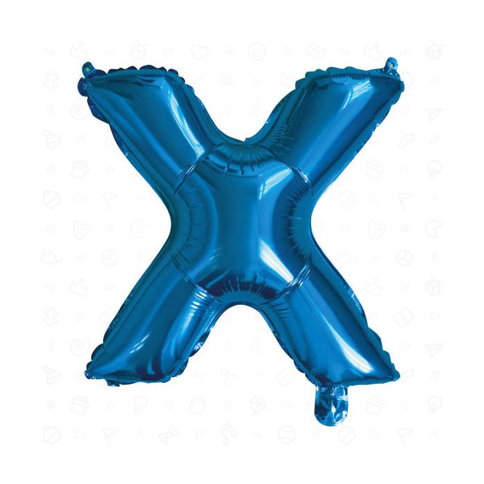 Palloncino Lettera (x) Blu Pz.1 17" Cm.43 main product photo