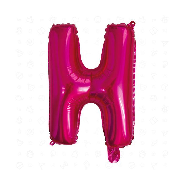 Palloncino Lettera (h) Fuchsia Pz.1 17" Cm.43 main product photo