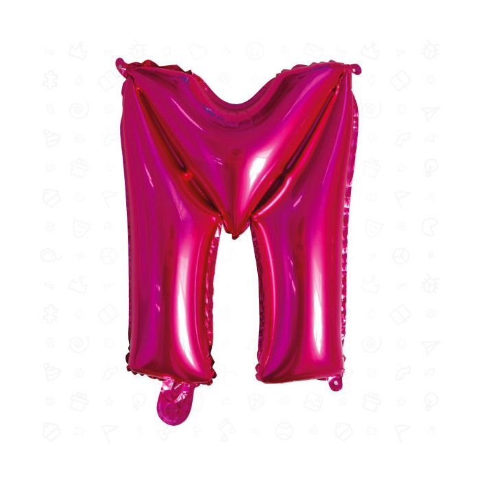 Palloncino Lettera (m) Fuchsia Pz.1 17" Cm.43 main product photo