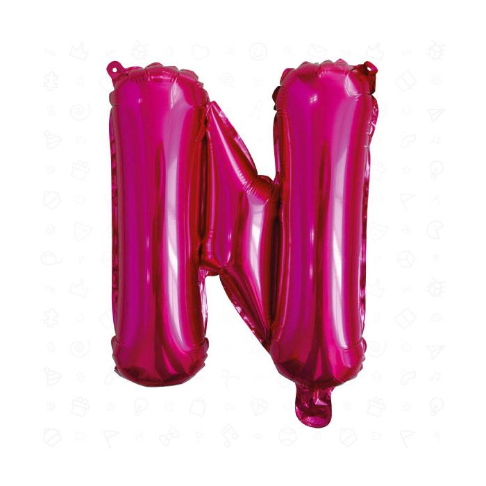 Palloncino Lettera (n) Fuchsia Pz.1 17" Cm.43 main product photo