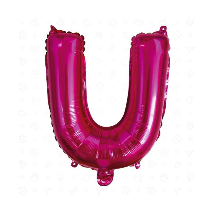 Palloncino Lettera (u) Fuchsia Pz.1 17" Cm.43 main product photo
