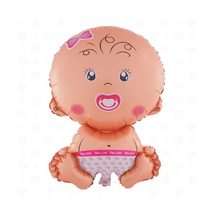 Palloncino Neonata Bambina Pz.1 Cm.71 X Cm.47 main product photo