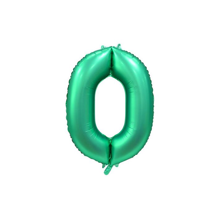 Palloncino 0 Verde Acqua Satinato Pz.1 Mylar 34"/cm.86 main product photo