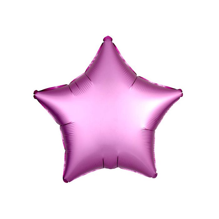 Palloncino Rosa Satinato Pz.1 Mylar Stella 19"/cm.48 main product photo
