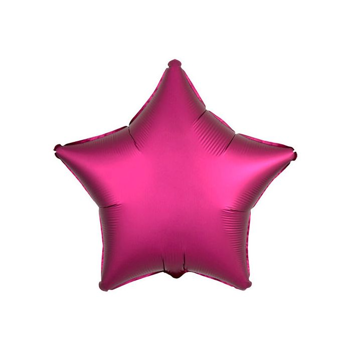 Palloncino Fuxia Satinato Pz.1 Mylar Stella 19"/cm.48 main product photo