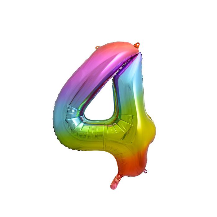 Palloncino 4 Multicolor Pz.1 Mylar 34"/cm.86 main product photo