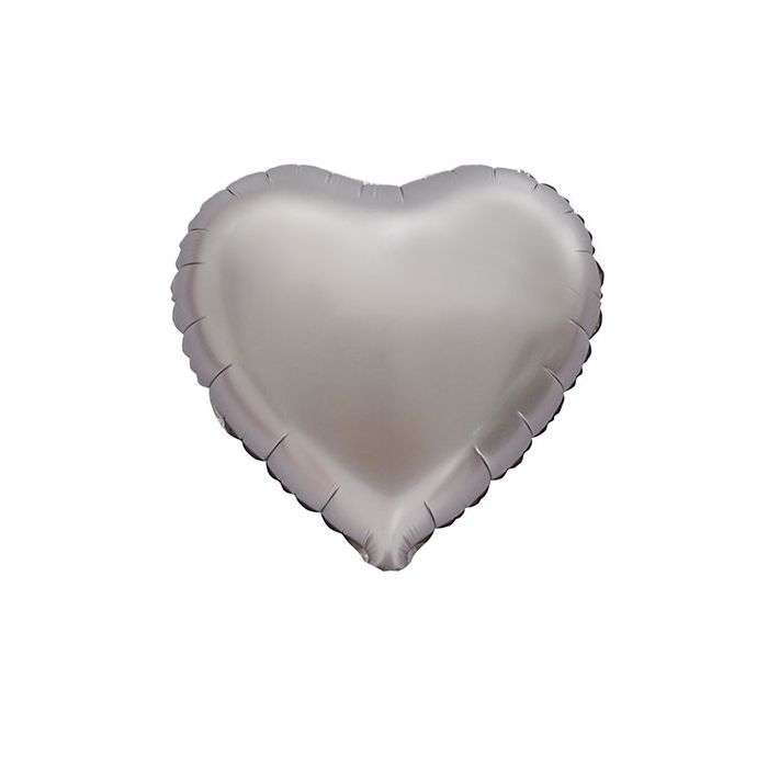 Palloncino Cuore Argento Satinato Pz.1 main product photo