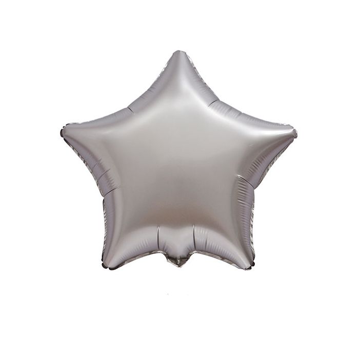 Palloncino Stella Argento Satinato Pz.1 main product photo