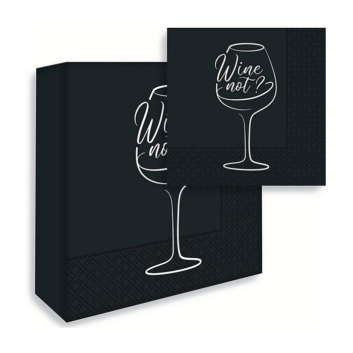 Tovagliolo Wine Not Nero Pz.50 main product photo