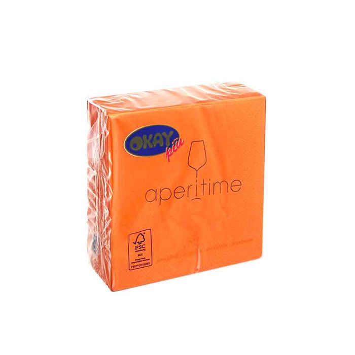 Tovagliolo Aperitime Arancio Pz.50 main product photo