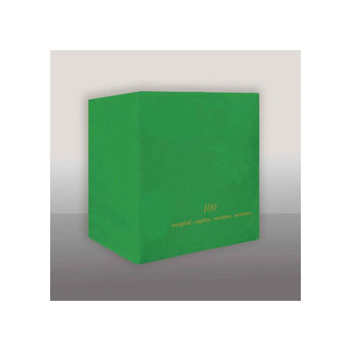 Tovagliolo Verde Smeraldo Pz.100 Cm.25x25 Veli 2 main product photo