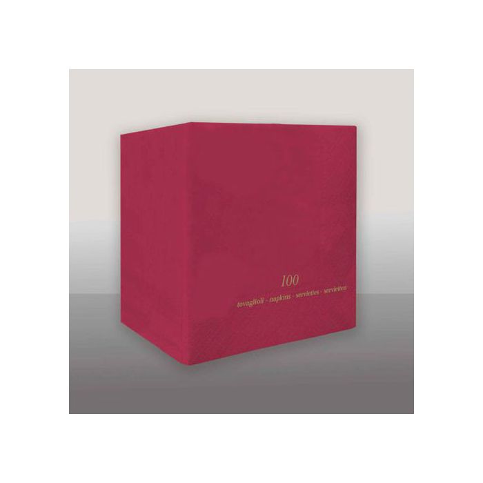 Tovagliolo Bordeaux Pz.100 Cm.25x25 Veli 2 main product photo