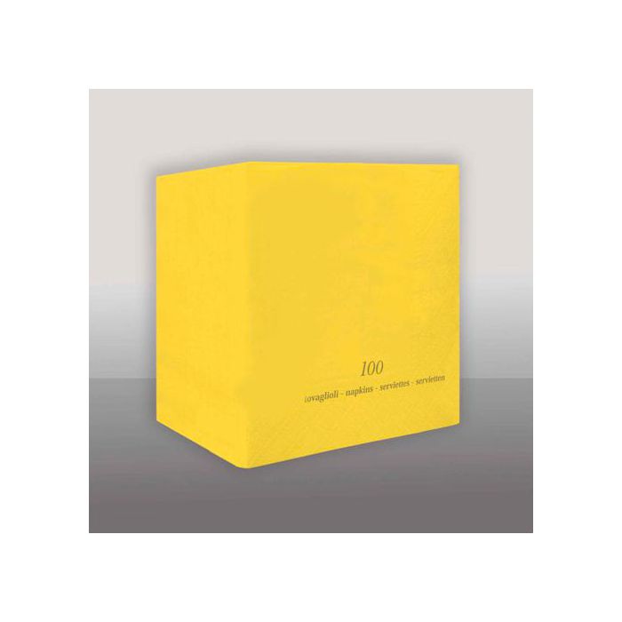 Tovagliolo Giallo Pz.100 Cm.25x25 Veli 2 main product photo