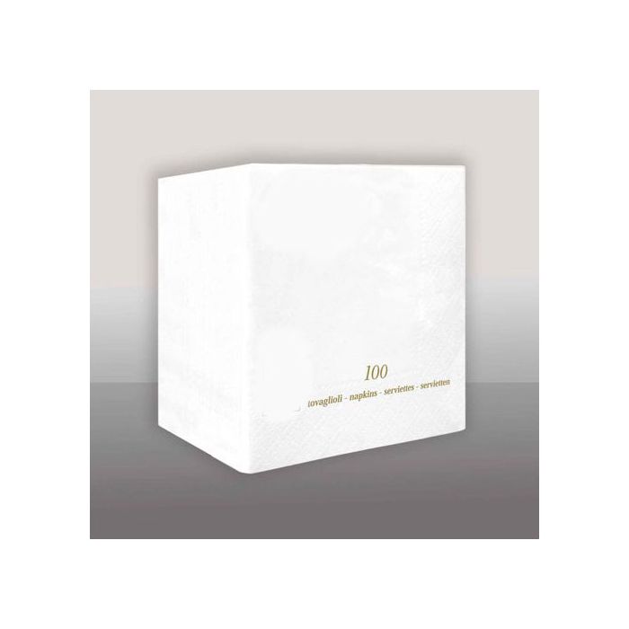 Tovagliolo Bianco Pz.100 Cm.25x25 Veli 2 main product photo