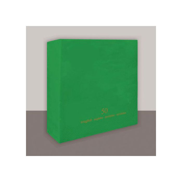 Tovagliolo Verde Smeraldo Pz.50 Cm.33x33 Veli 2 main product photo