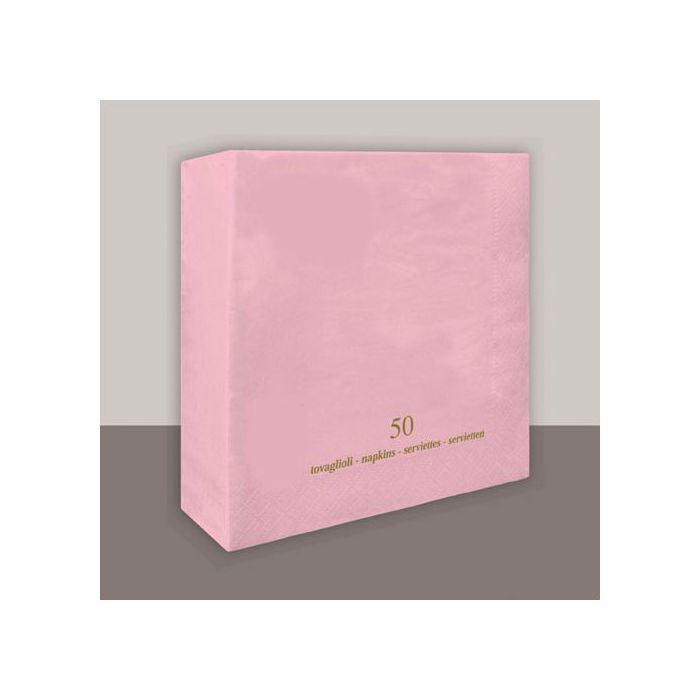 Tovagliolo Rosa Pz.50 Cm.33x33 Veli 2 main product photo