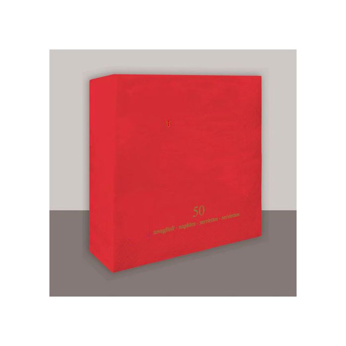 Tovagliolo Rosso Pz.50 Cm.33x33 Veli 2 main product photo
