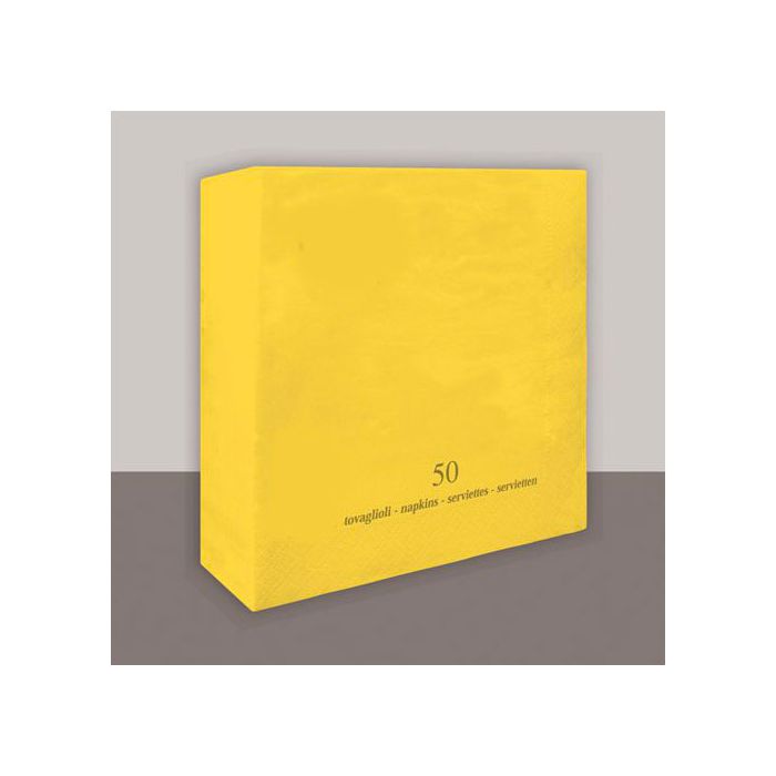 Tovagliolo Giallo Pz.50 Cm.33x33 Veli 2 main product photo