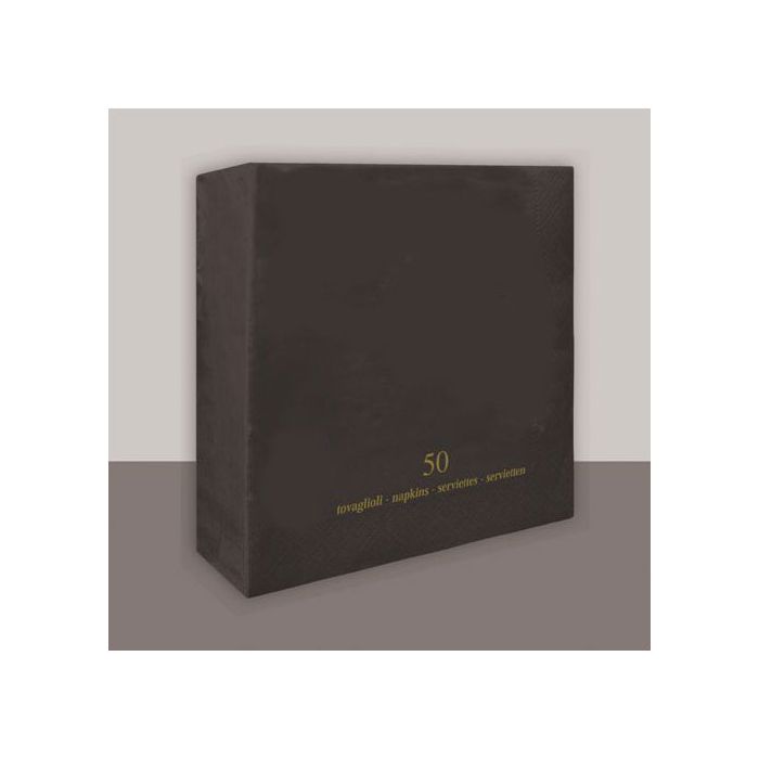 Tovagliolo Nero Pz.50 Cm.33x33 Veli 2 main product photo