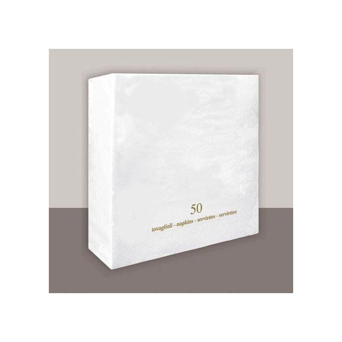 Tovagliolo Bianco Pz.50 Cm.33x33 Veli 2 main product photo