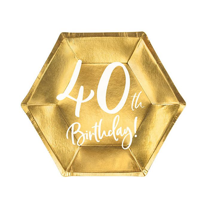 Piatti 40 Anni Oro Pz.6 main product photo