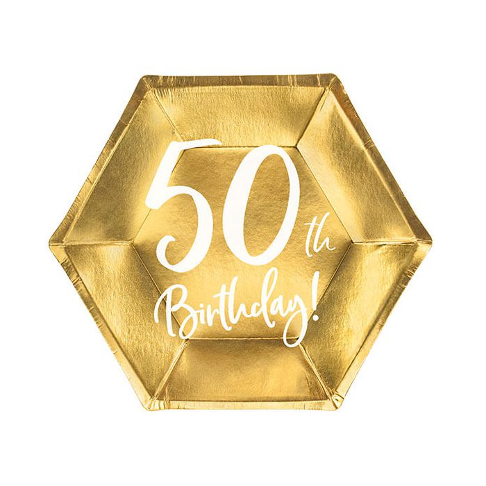 Piatti 50 Anni Oro Pz.6 main product photo